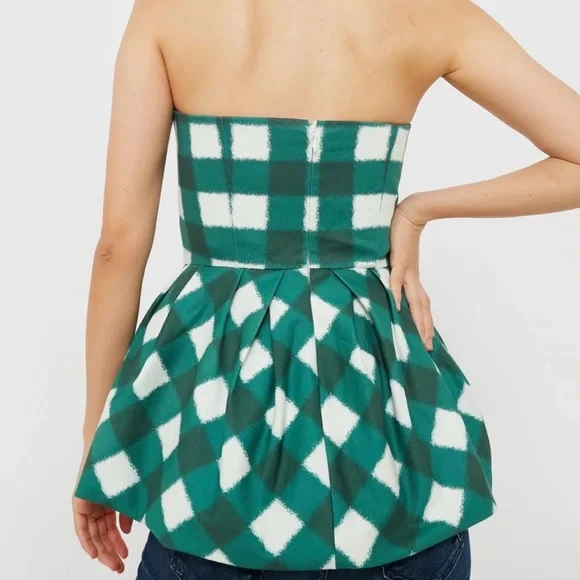 NEW Tuckernuck Juniper Warped Gingham Emmaline Top Size Medium - Picture 3 of 5